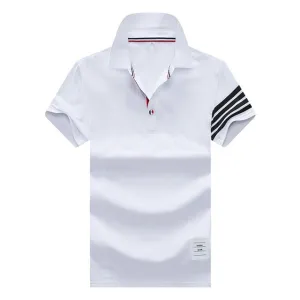 2021 Brand Men's Polo Shirt Summer Short Sleeve Homme Clothing Casual Cotton Luxury Designer High Quality Fashion Tops