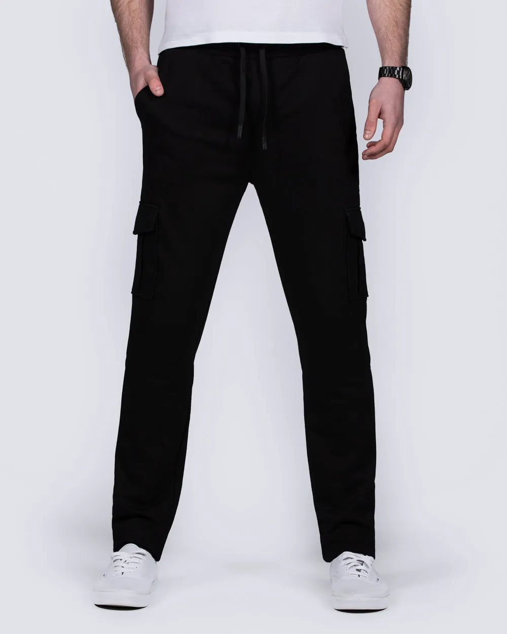 2t Hugo Slim Fit Tall Cargo Joggers (black)