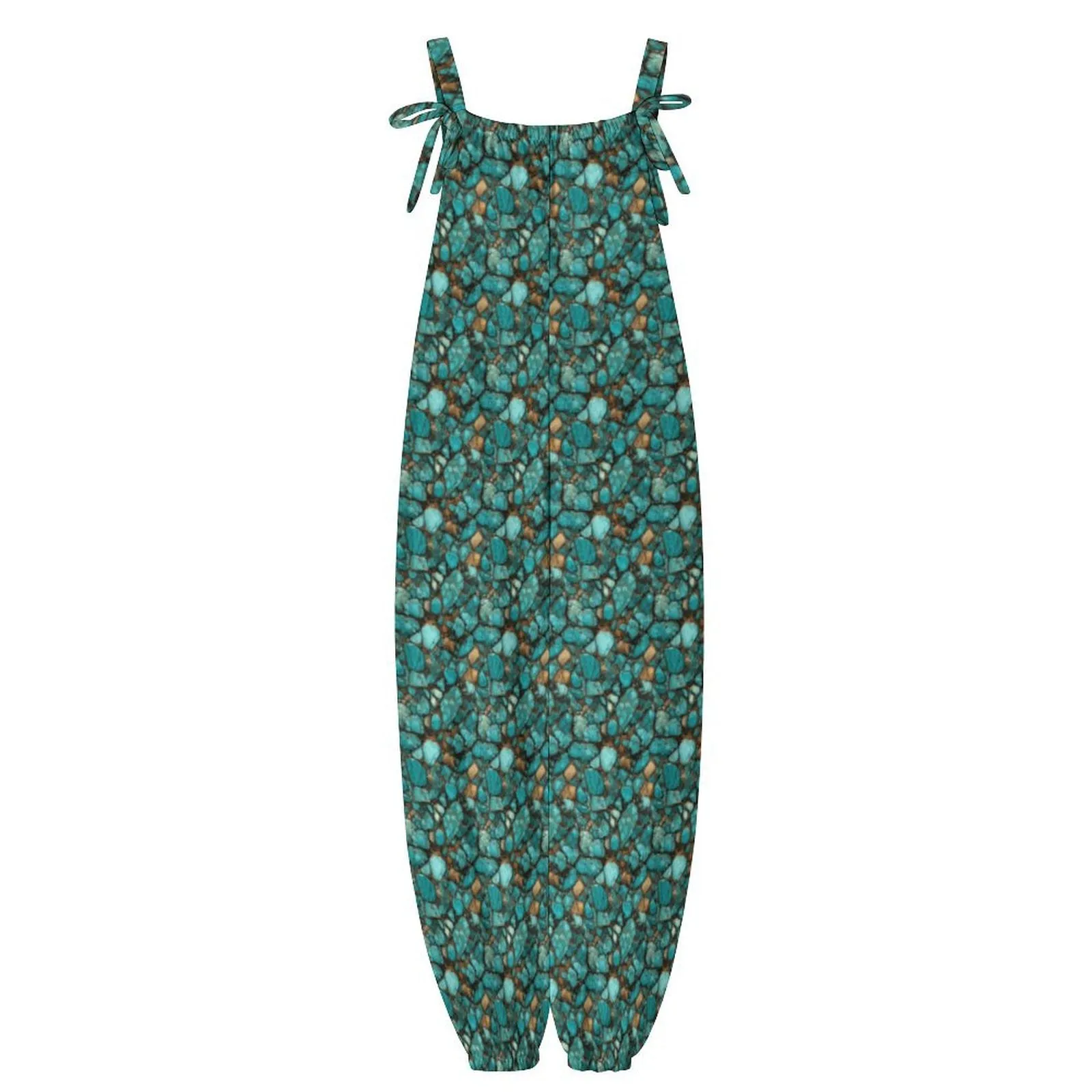 All Turquoise Relaxed Fit Jumpsuit