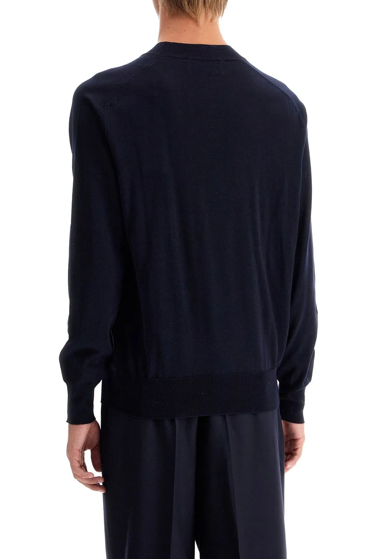 Ami Alexandre Matiussi Lightweight Wool Raglan Pullover