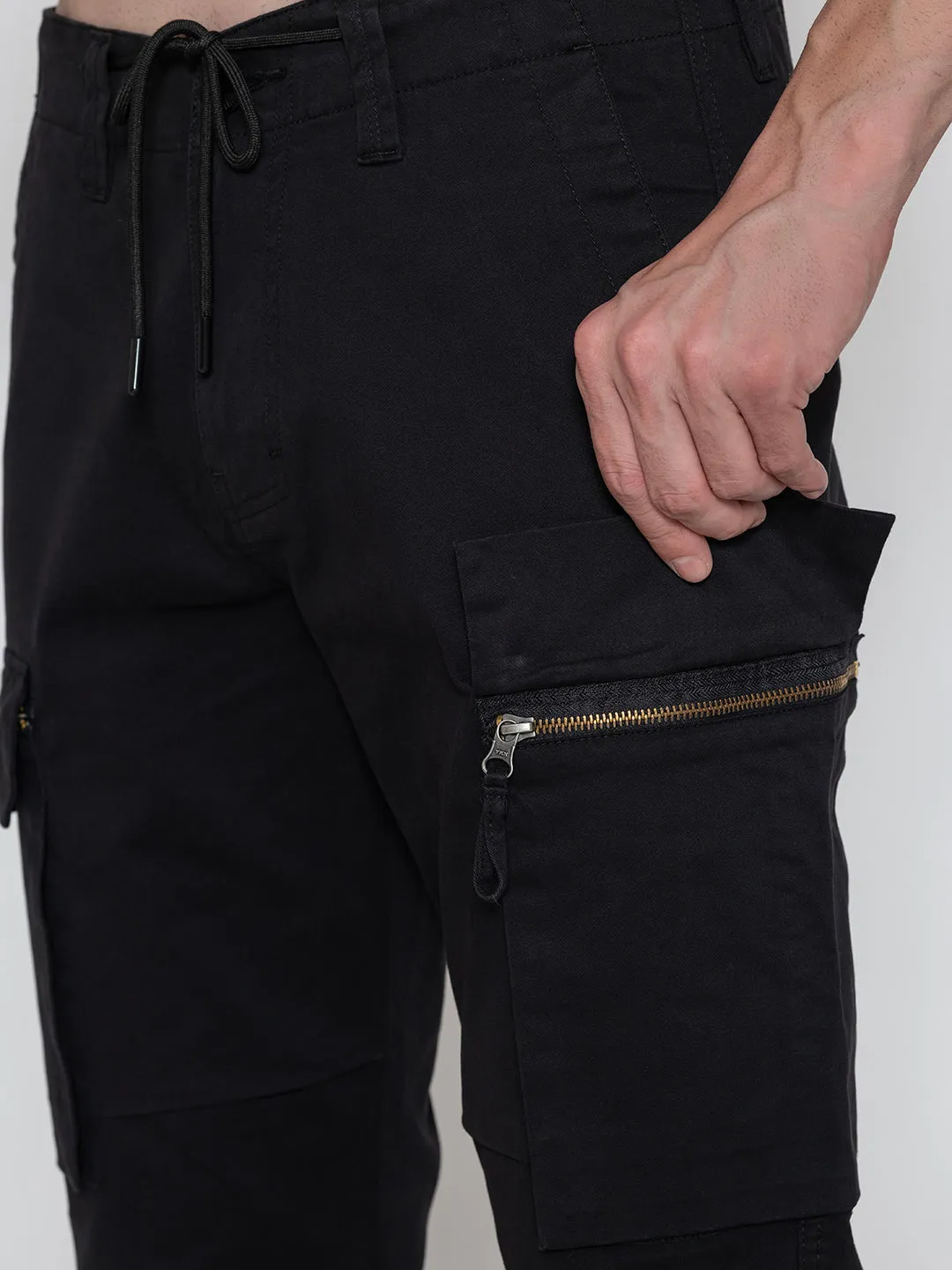 BLACK DC SLIM CARGO