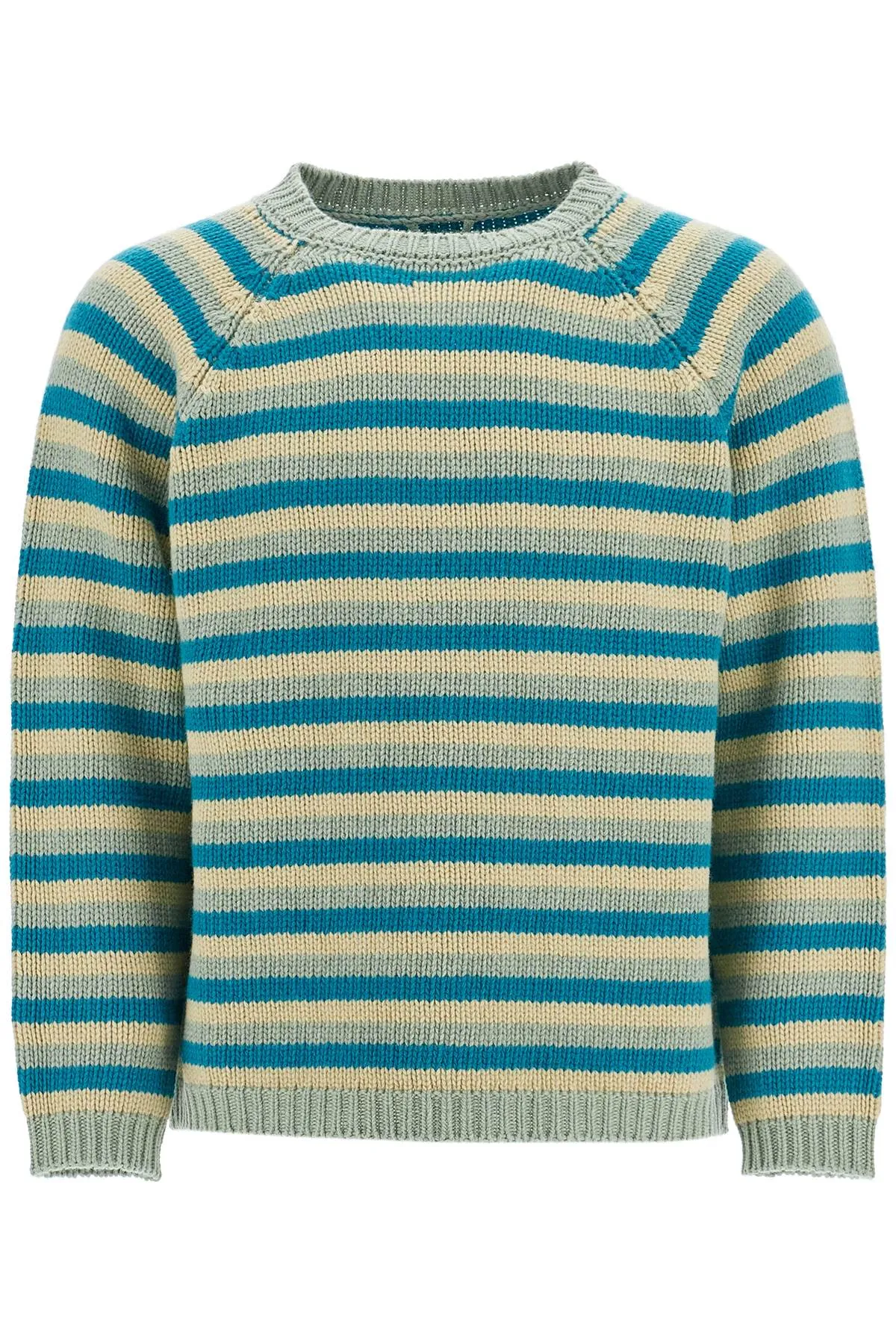 Bode Striped Wool Pullover Sweater