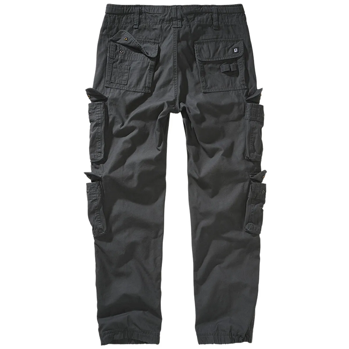 Brandit Pure Slim Fit Cargo Trousers Anthracite Grey