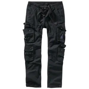 Brandit Pure Slim Fit Cargo Trousers Black