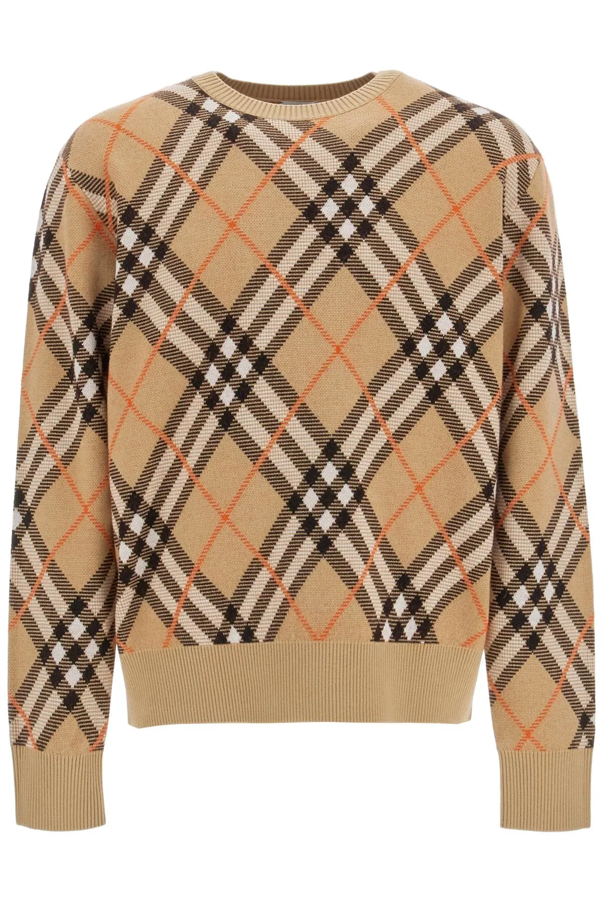 Burberry Ered Wool And Mohair Pullover Sweater