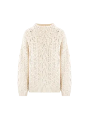 Cable-knit Cashmere Sweater