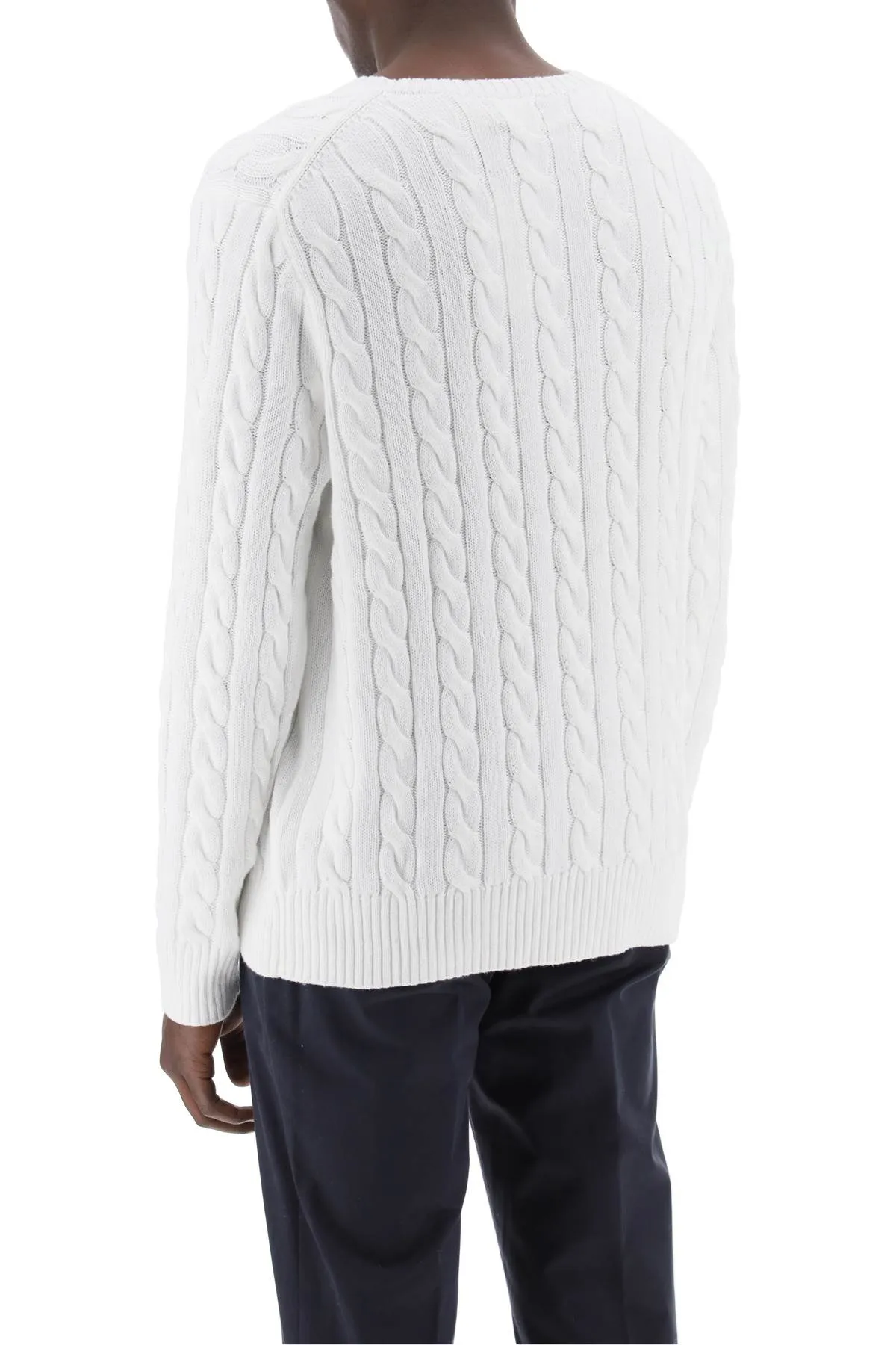 cotton-knit sweater