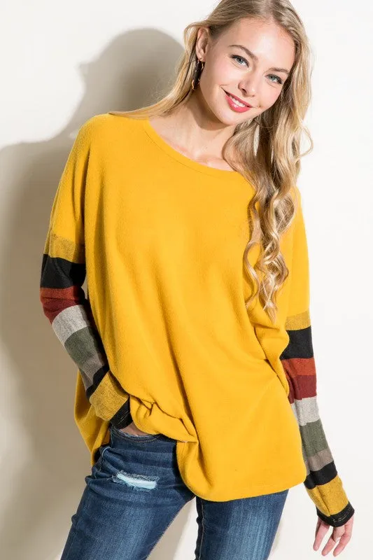 COZY COLORBLOCK TOP