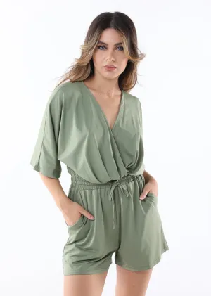 Cross Over Tie Romper