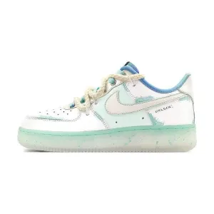 Customizable Nike Air Force 1 Unisex Skateboarding Sneakers - FJ7066-114