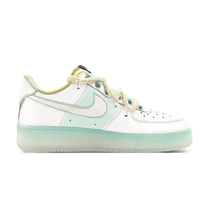 Customizable Nike Air Force 1 Unisex Skateboarding Sneakers - FJ7066-114