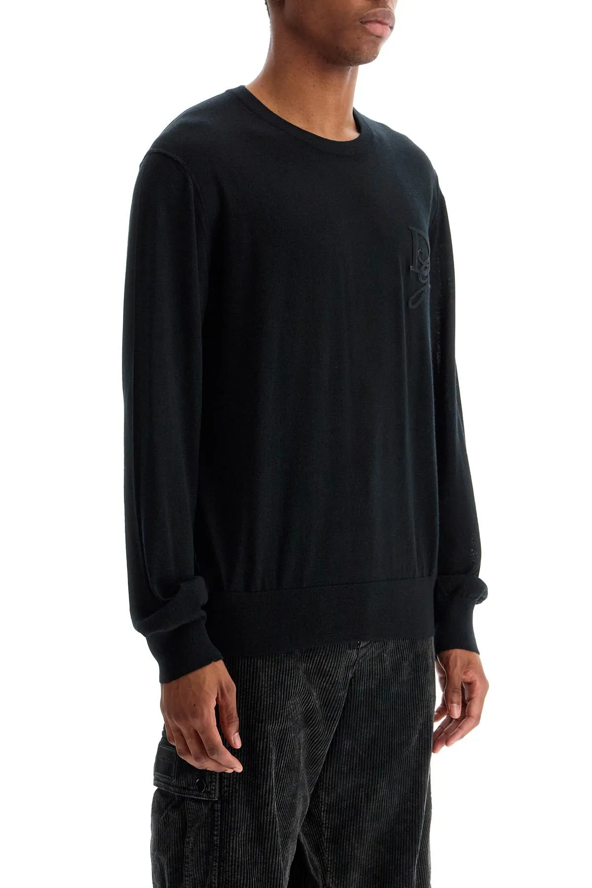 Dolce & Gabbana Cashmere Sweater With Dg Embroidery