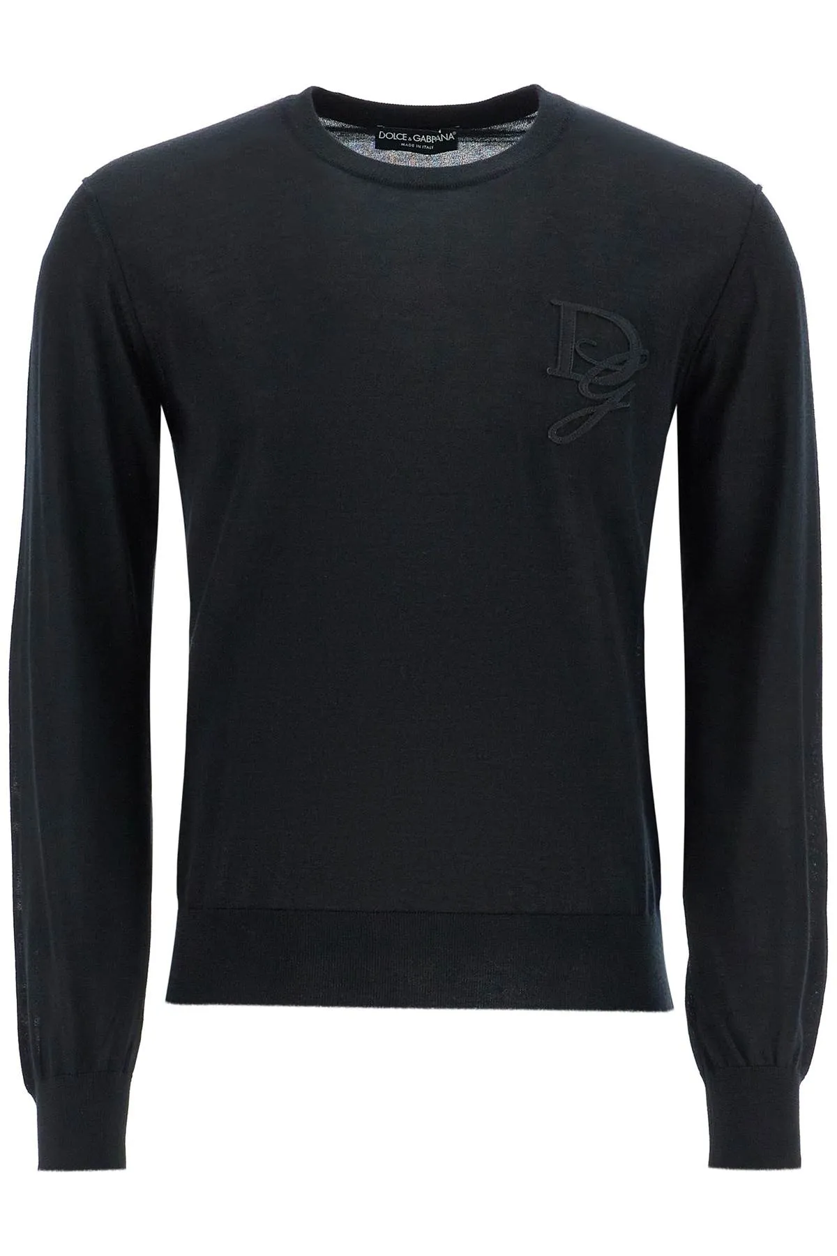 Dolce & Gabbana Cashmere Sweater With Dg Embroidery