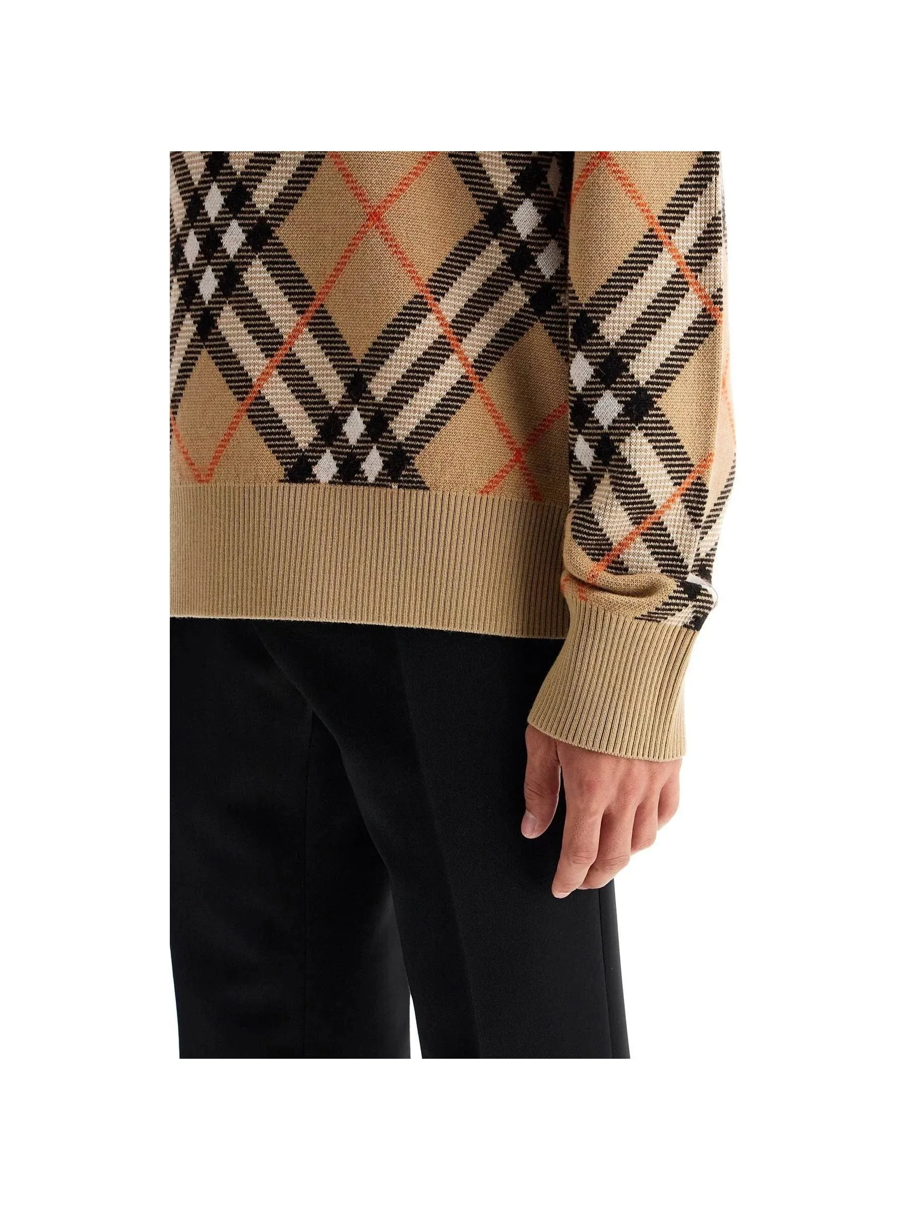 Ered Plaid Wool Mohair Sweater