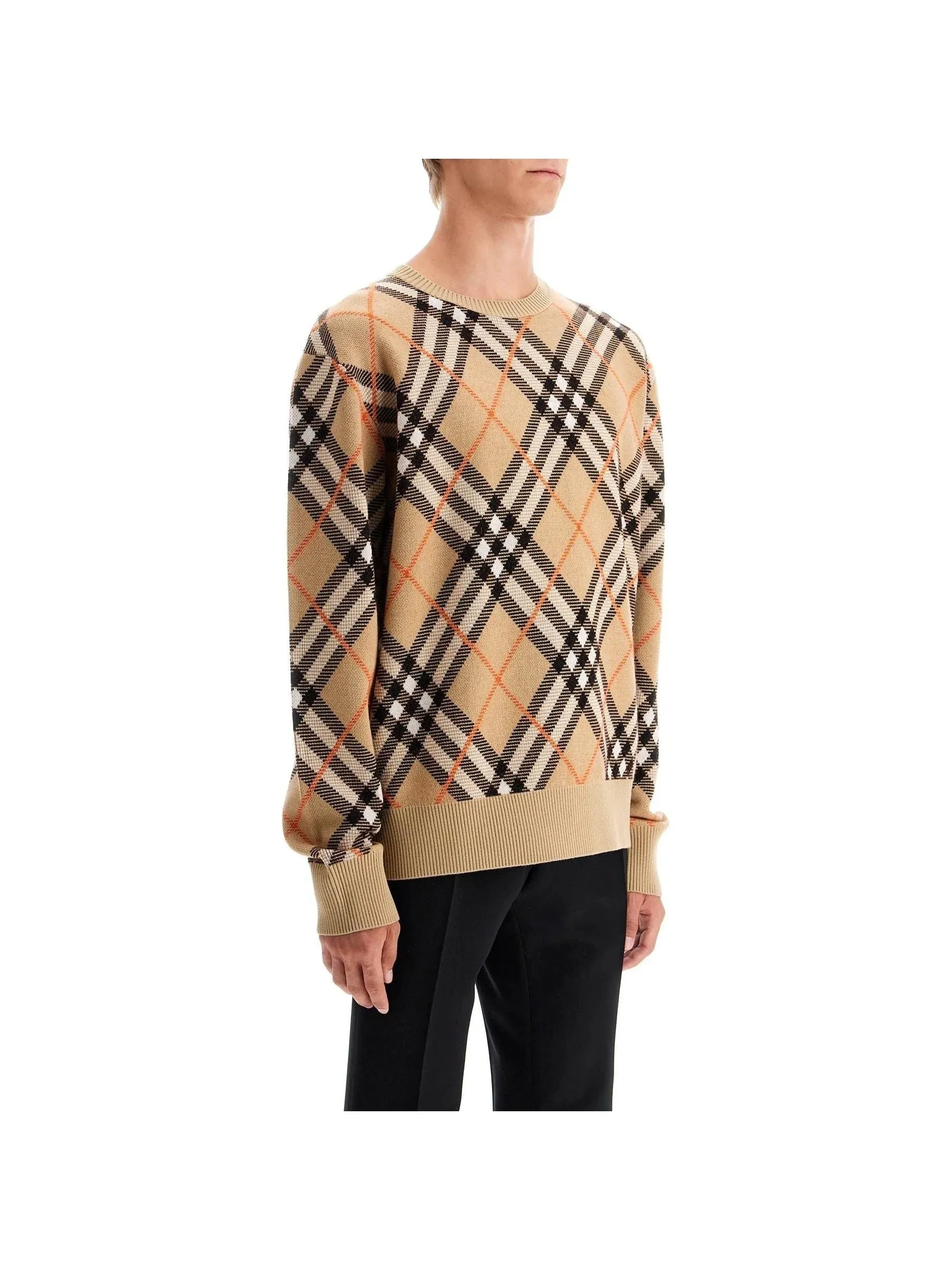 Ered Plaid Wool Mohair Sweater