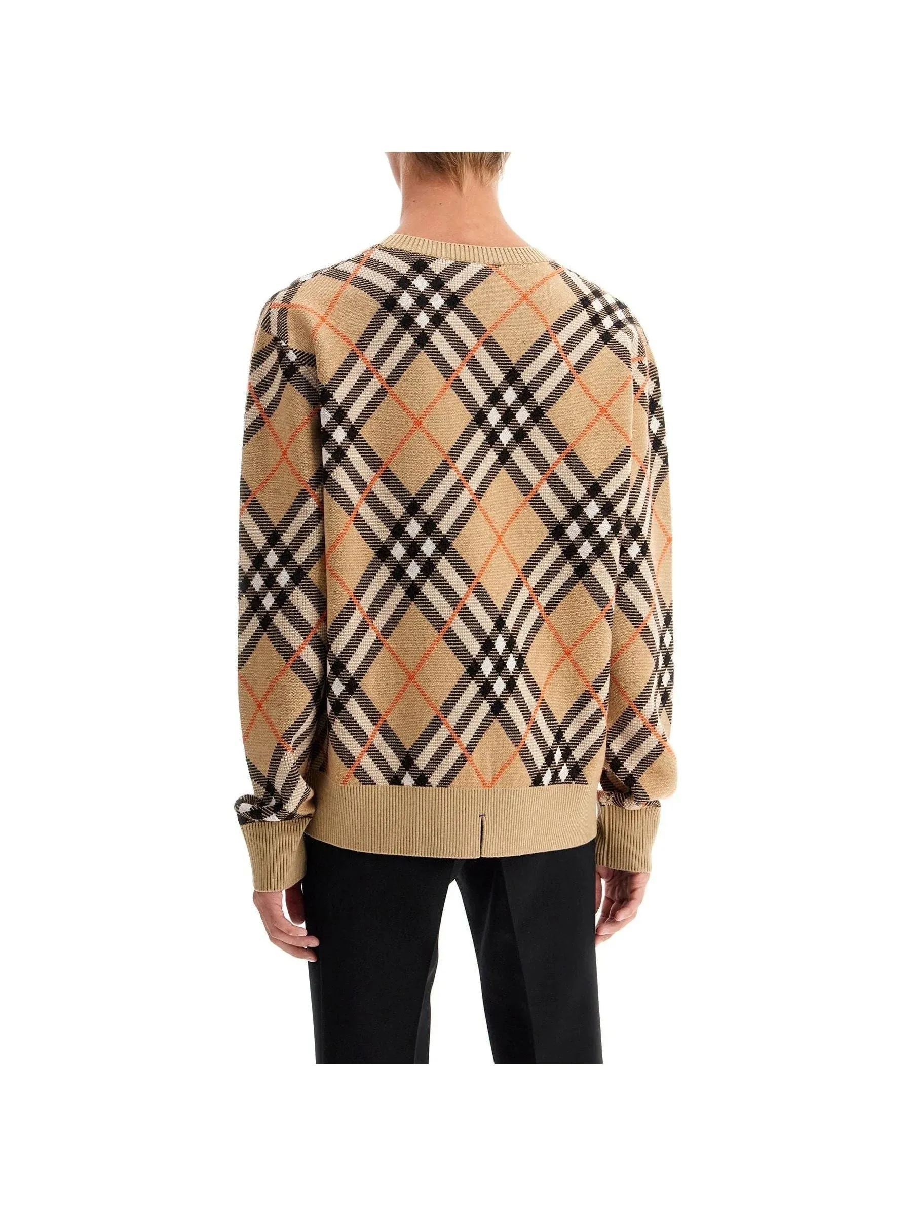 Ered Plaid Wool Mohair Sweater