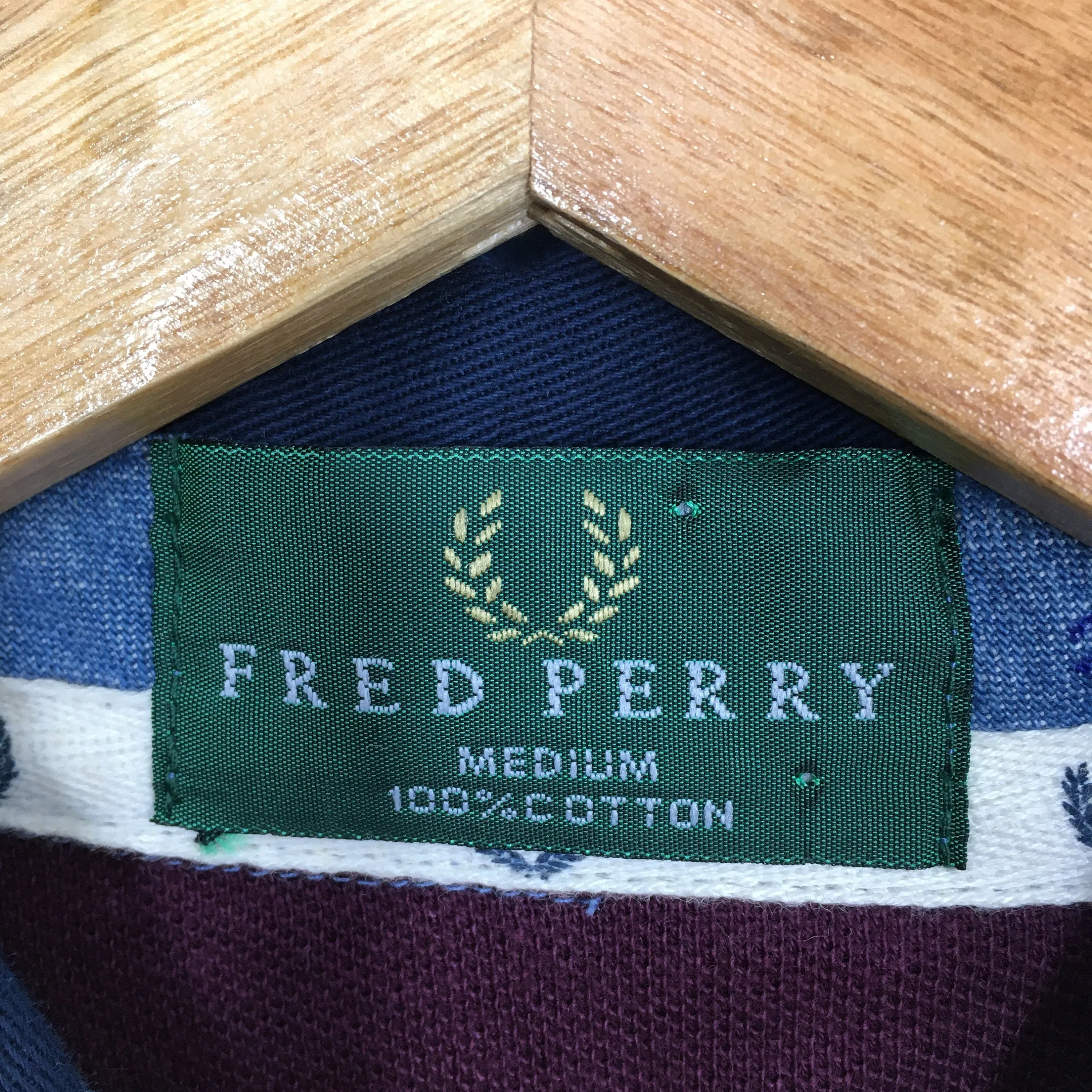 Fred Perry Stripes Polos Shirt Casual Medium