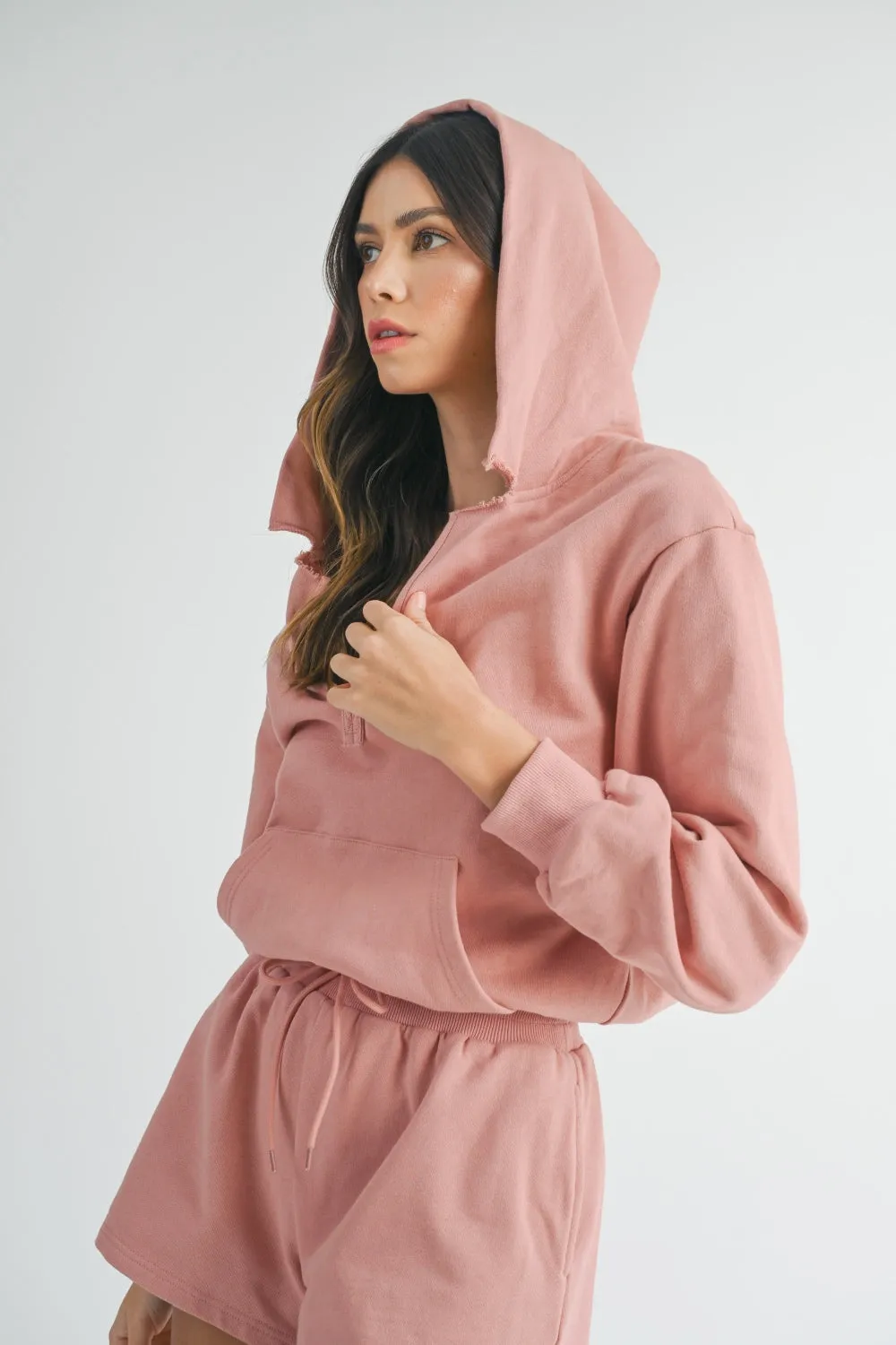 French Terry Hooded Romper