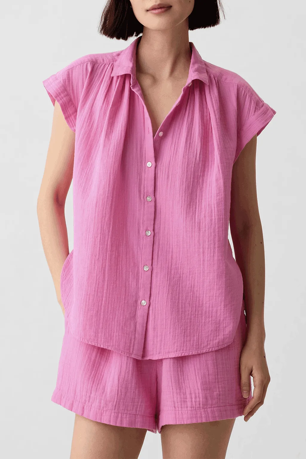 Gap - Crinkle Gauze Shirt