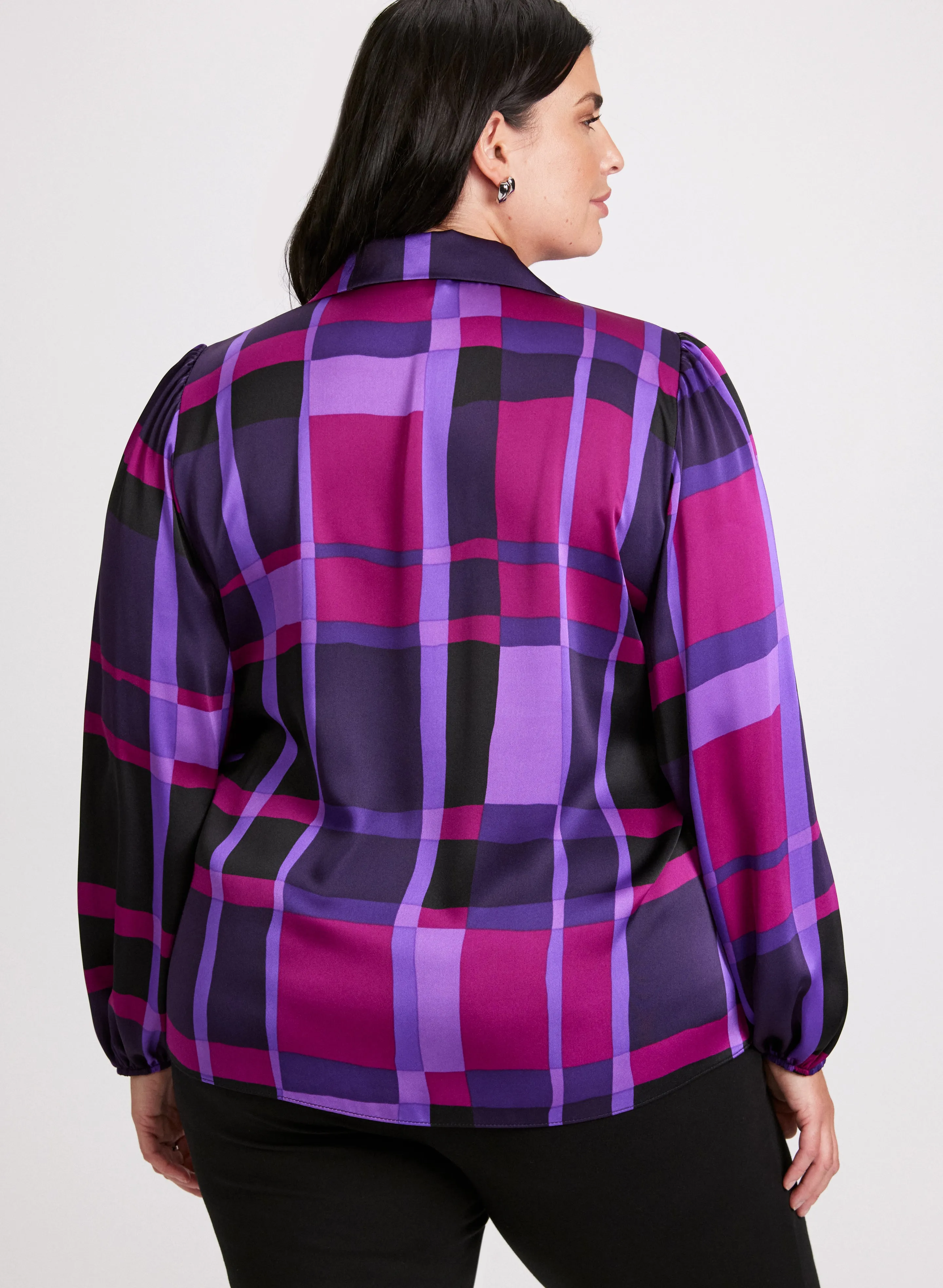 Joseph Ribkoff - Plaid Print Blouse