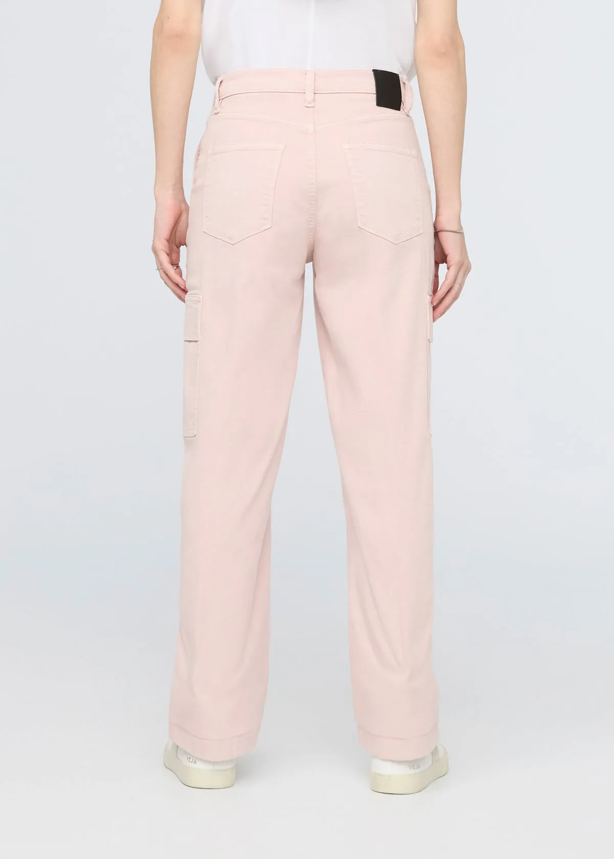 LuxTwill High Rise Cargo Pant - Soft Rose