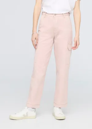 LuxTwill High Rise Cargo Pant - Soft Rose