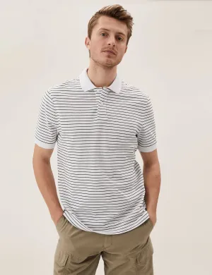 M&S Mens S/S Striper Polo T28/5043M