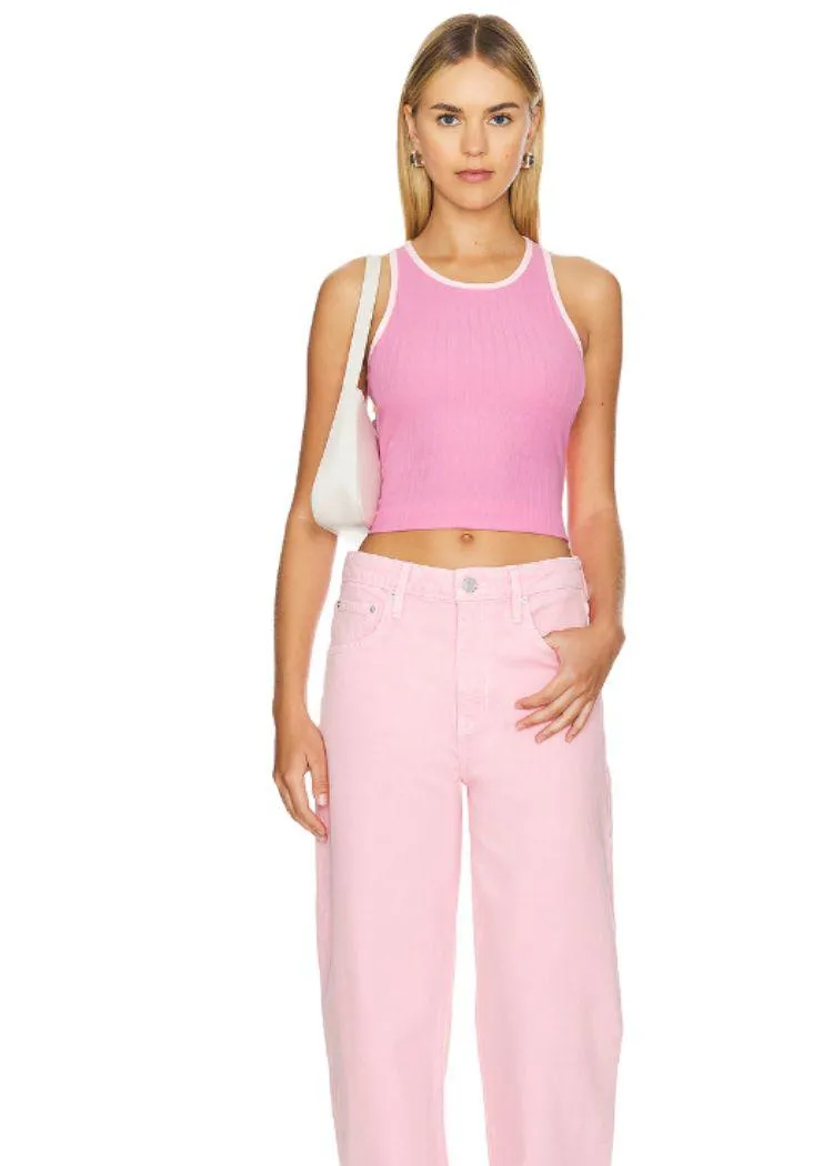 MINKPINK Ziva Contrast Tank- Pink ***FINAL SALE***