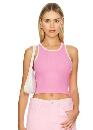 MINKPINK Ziva Contrast Tank- Pink ***FINAL SALE***