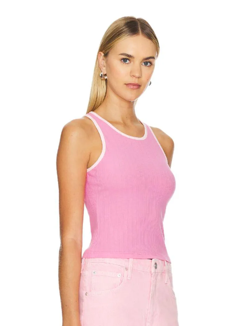 MINKPINK Ziva Contrast Tank- Pink ***FINAL SALE***