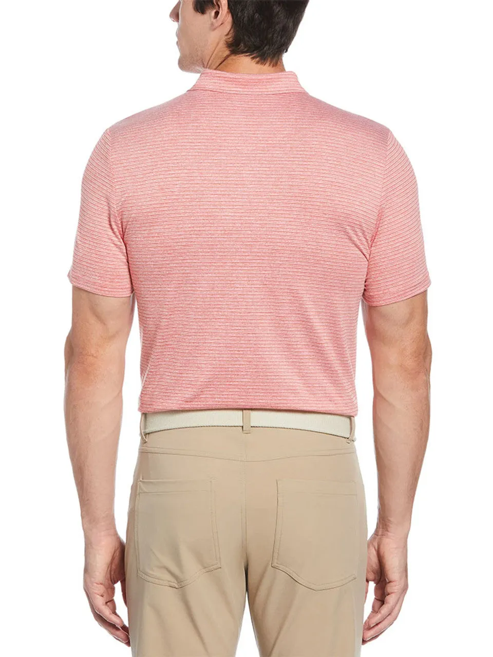 Original Penguin Mens Original Oxford Fine Stripe Golf Polo - BITTERSWEET