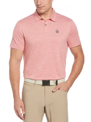 Original Penguin Mens Original Oxford Fine Stripe Golf Polo - BITTERSWEET