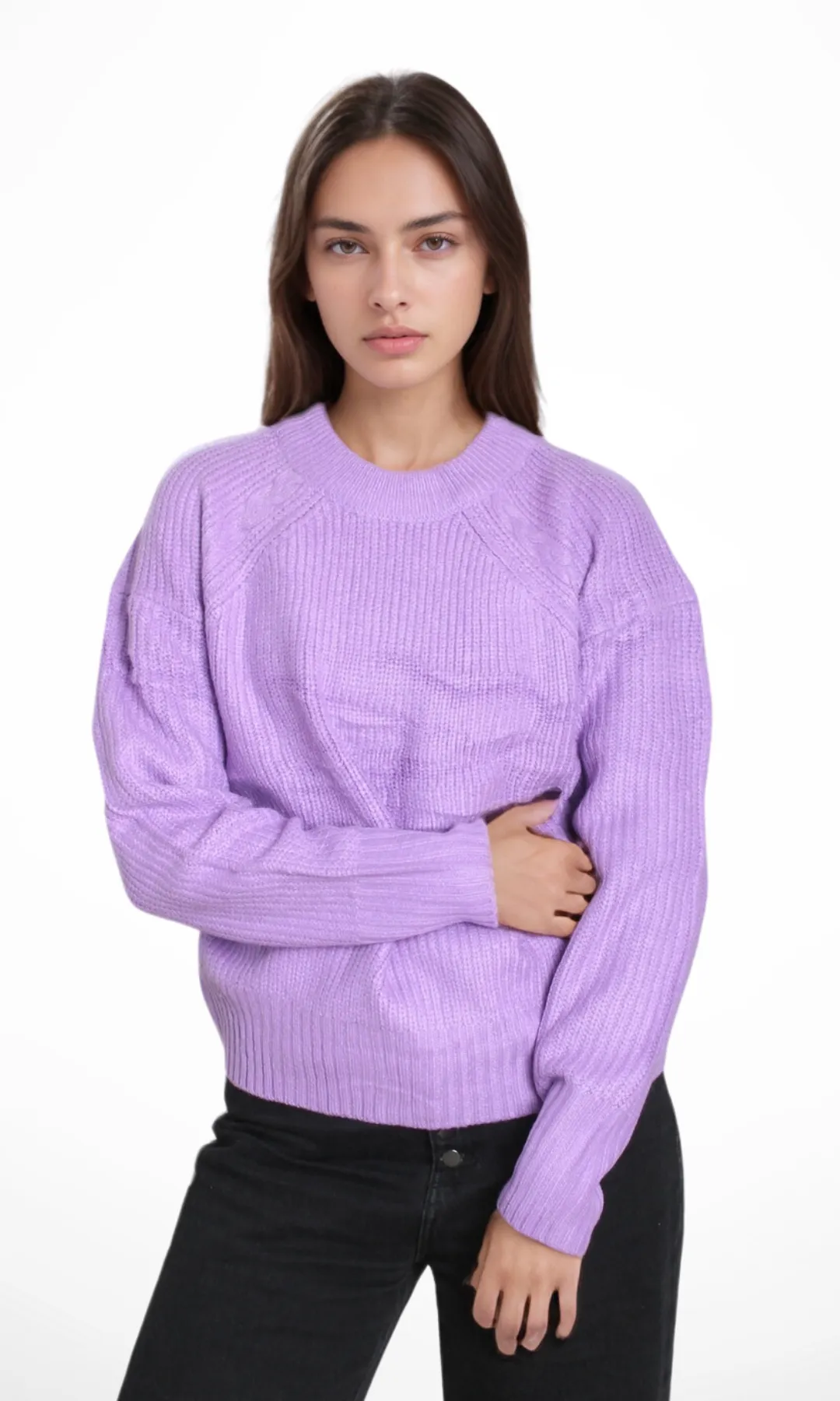 Original Women Crew Neck Pullover (Purple)