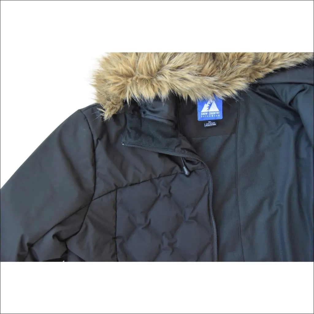 Snow Country Outerwear Women’s Plus Size 1X-2X Ski Coat Jacket Winter Hailstone Alternative Down