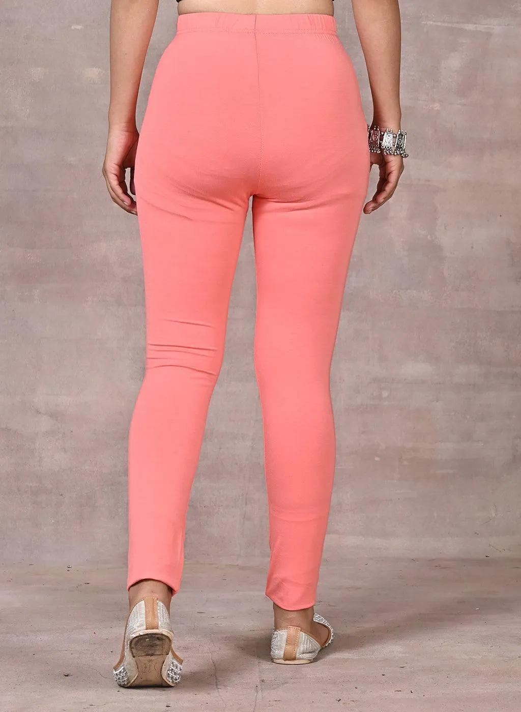 Sofia Fiery Pink Skinny Fit Leggings for Women