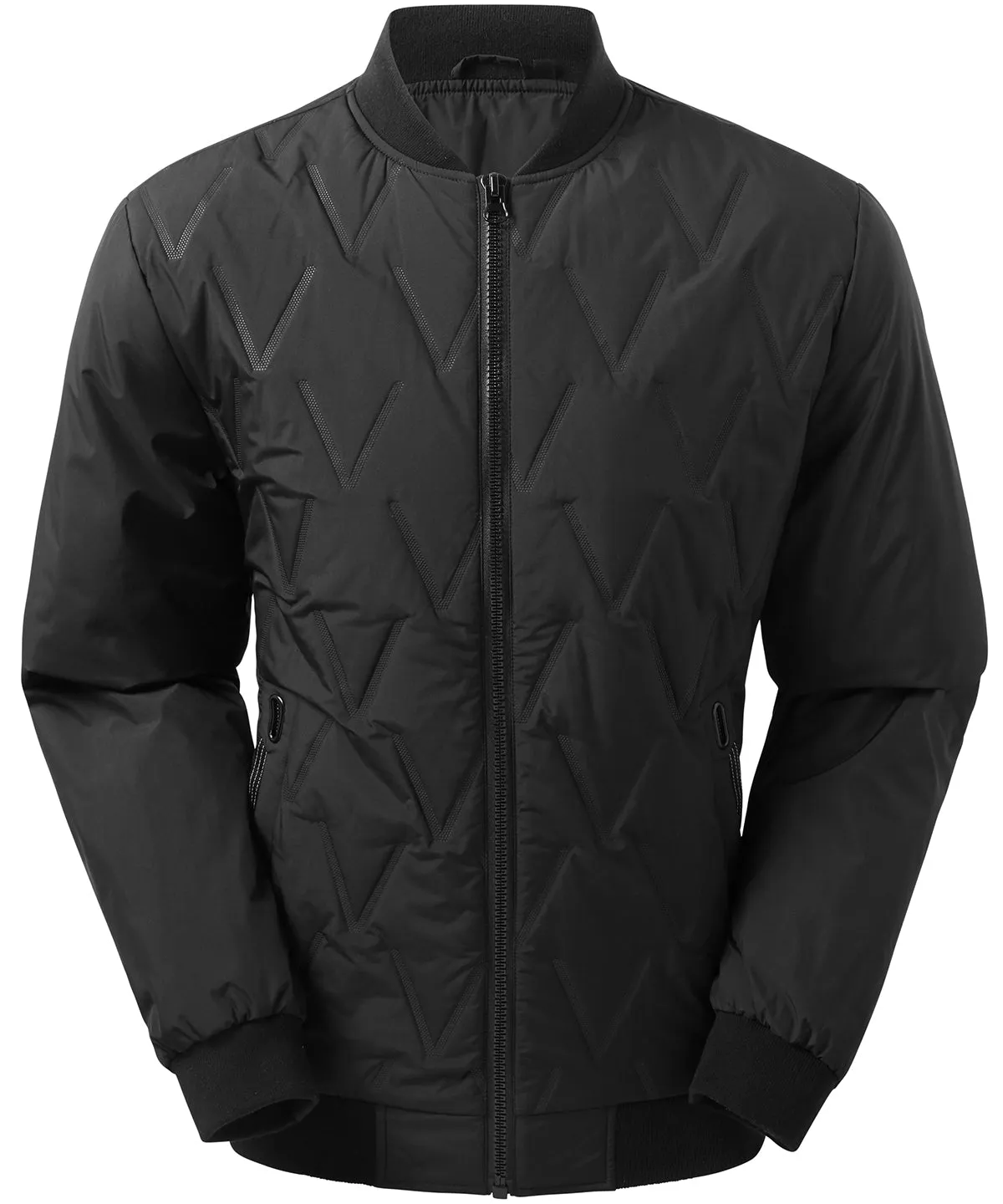 Vector moulded bomber jacket | Black