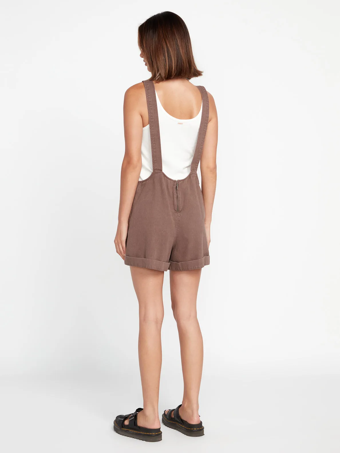 Volcom Strutin Stone Romper - Slate Grey